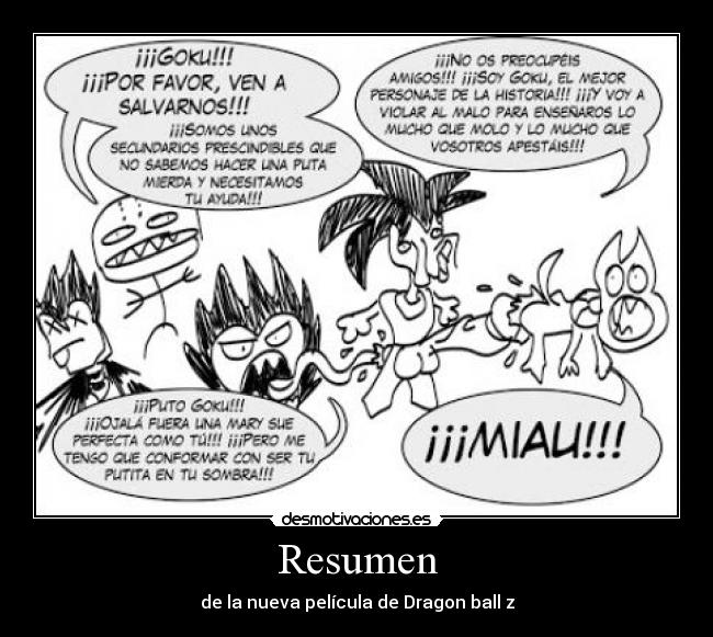 Resumen - de la nueva película de Dragon ball z