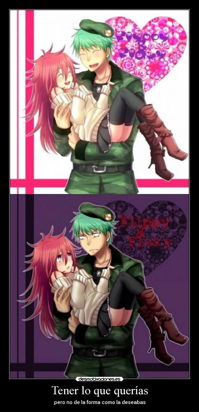 carteles happy tree friends flaky flippy tener que querias flippy tan lindo amenazante como siempre desmotivaciones