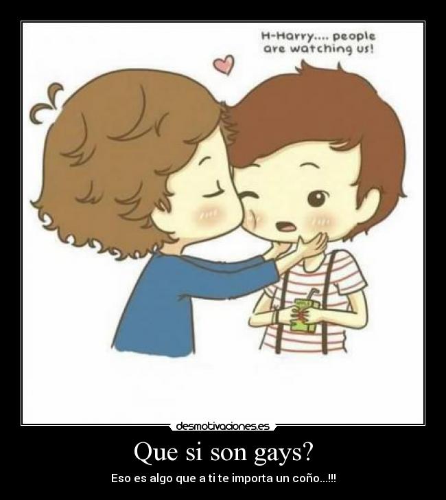 Que si son gays? -