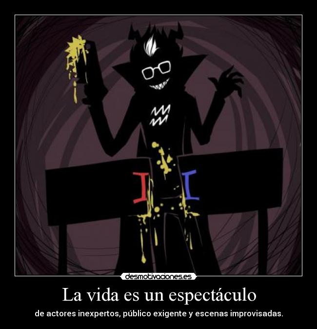 carteles vida homestuck eridan ampora harukaze clanebricin desmotivaciones