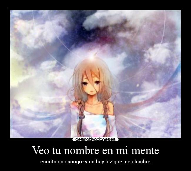 Veo tu nombre en mi mente - 