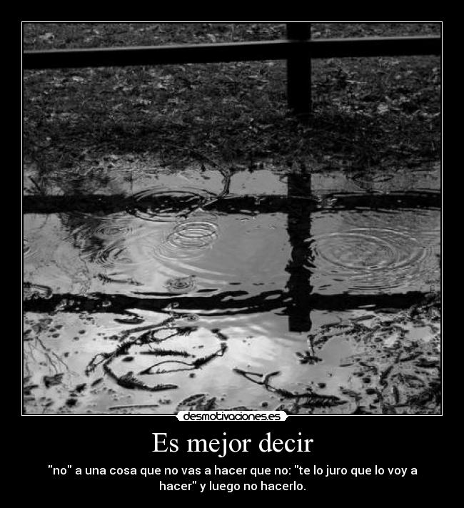 Es mejor decir - 