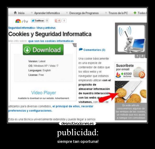 publicidad: - siempre tan oportuna!