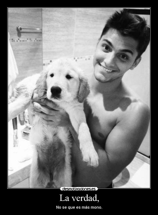 La verdad, - No se que es más mono.