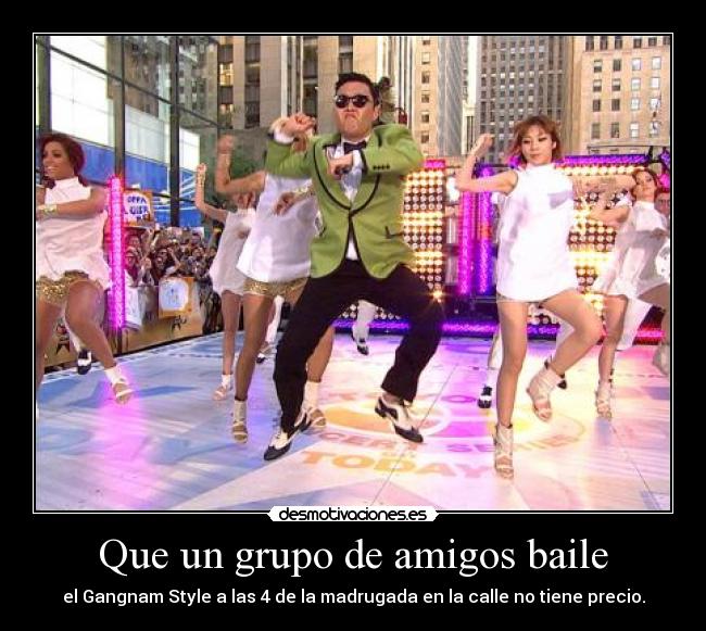Que un grupo de amigos baile - 