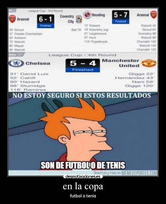 en la copa - futbol o tenis