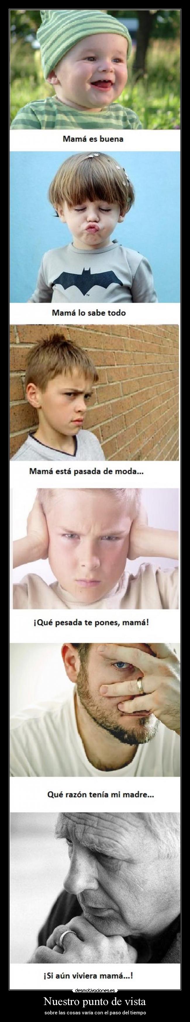 carteles madre punto vista cosas tiempo desmotivaciones
