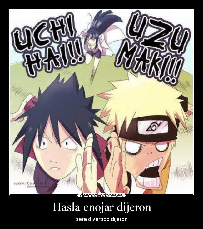 carteles anime otaku naruto sasuke uzumaki hinata hyuga broma curiosidad manga uchiha desmotivaciones