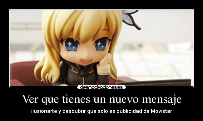 Ver que tienes un nuevo mensaje -