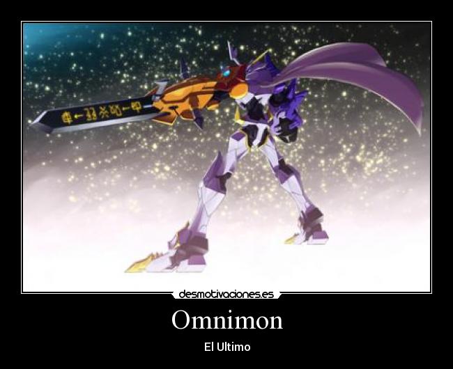 carteles omnimon digimon ultimo desmotivaciones