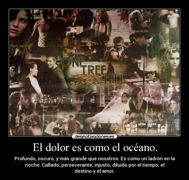 carteles dolor one tree hill desmotivaciones