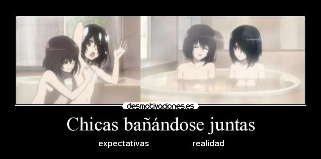 Chicas bañándose juntas - 