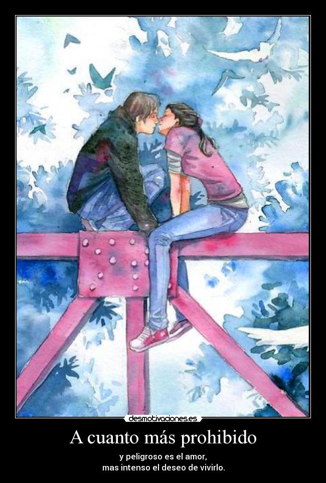 carteles amor energia sexo nena pareja cuerpos prohibido deseo desmotivaciones