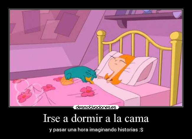 Irse a dormir a la cama -