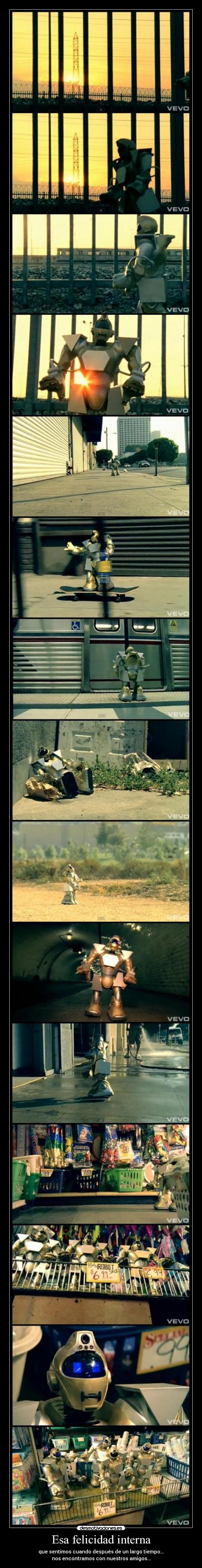 carteles felicidad sum walking disaster robot kuroshonen mdteach desmotivaciones