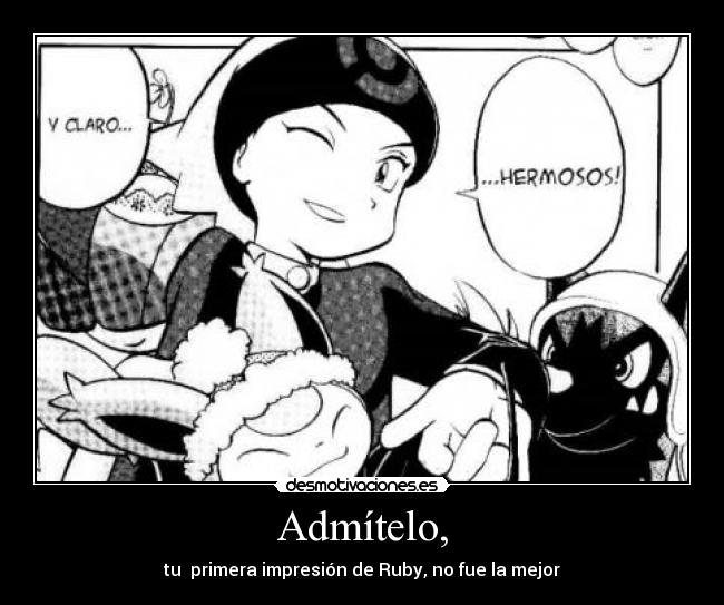 carteles pokemon adventures special ruby desmotivaciones