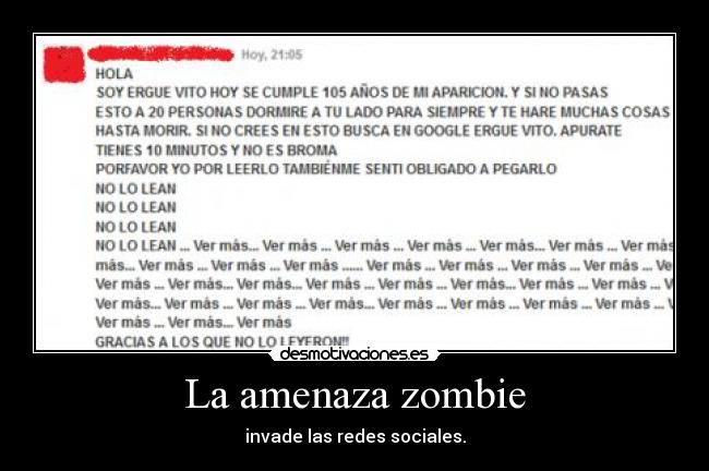 La amenaza zombie -