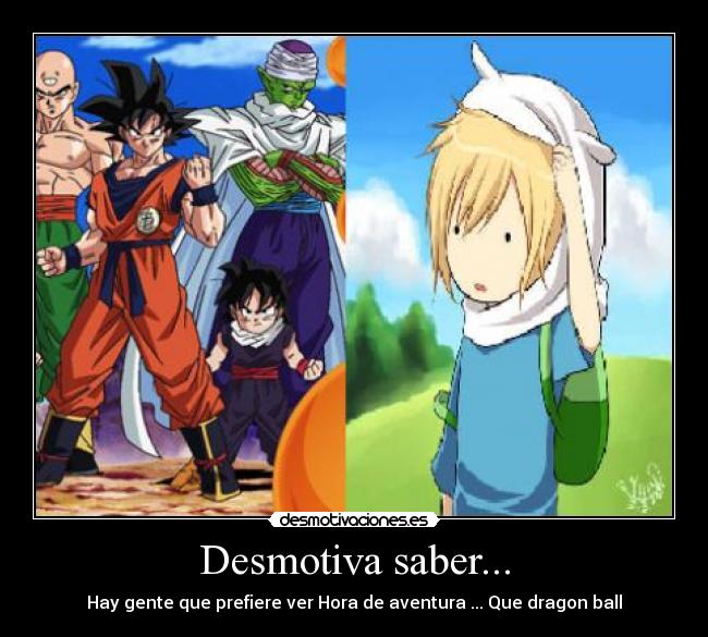 carteles dragon ball hora aventura desmotivaciones