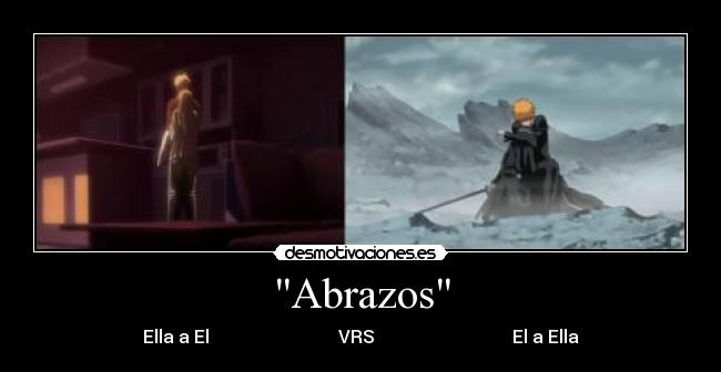 carteles abrazos anime desmotivaciones