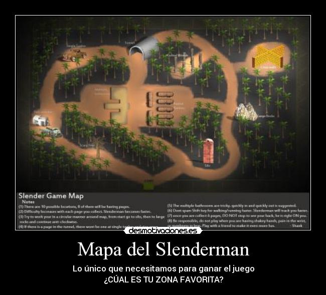 Mapa del Slenderman - 