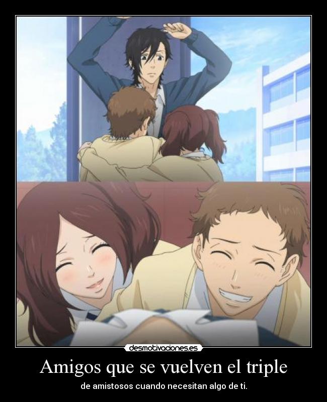 carteles amigos raptorhunters nigatsu harukaze anime sukitte yamato kurosawa sus amigos tomodachi desmotivaciones