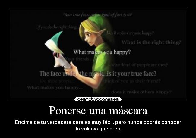 carteles mascara valioso the legend zelda majoras mask tloz link desmotivaciones