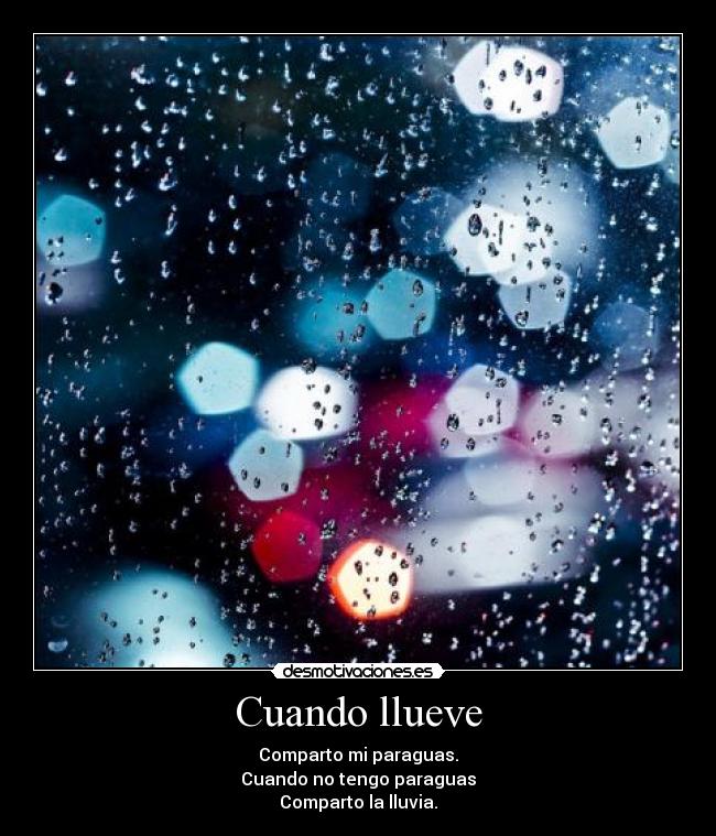 Cuando llueve -