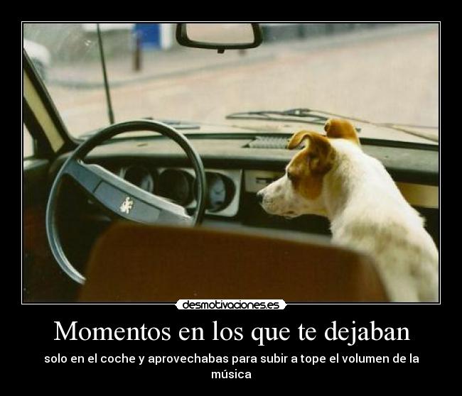 Momentos en los que te dejaban - 