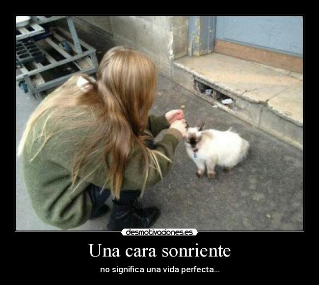 Una cara sonriente - no significa una vida perfecta...