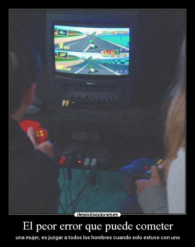 El peor error que puede cometer - una mujer, es juzgar a todos los hombres cuando solo estuvo con uno