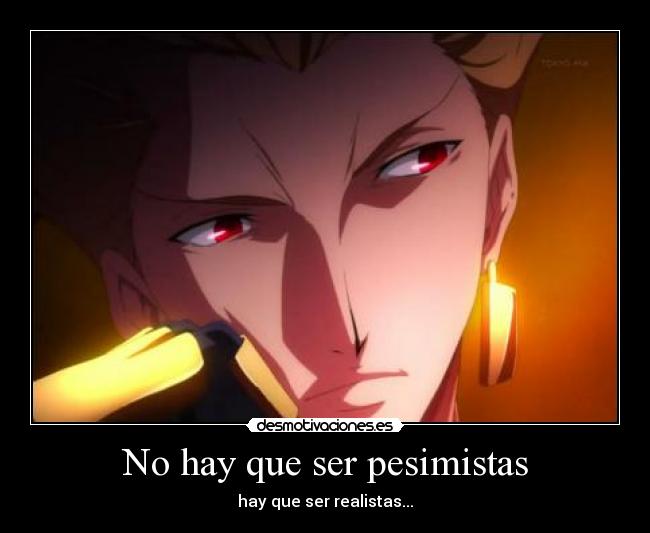 No hay que ser pesimistas - 