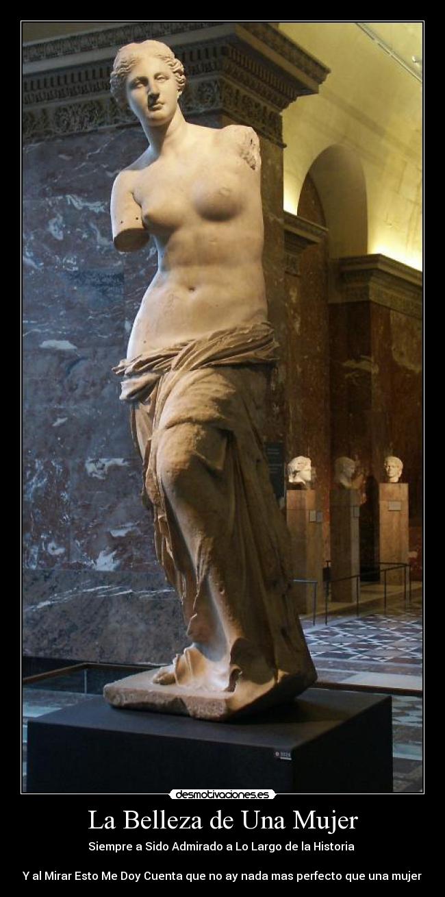 carteles mujer venus del milo desmotivaciones