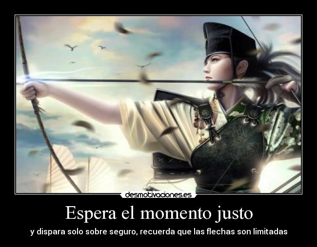 Espera el momento justo - y dispara solo sobre seguro, recuerda que las flechas son limitadas