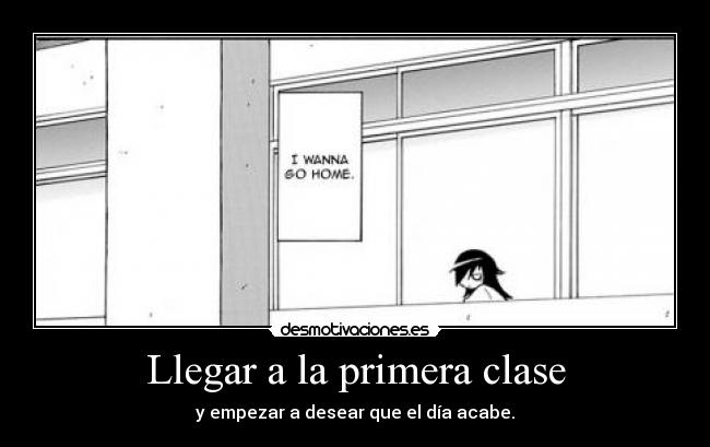 Llegar a la primera clase - 