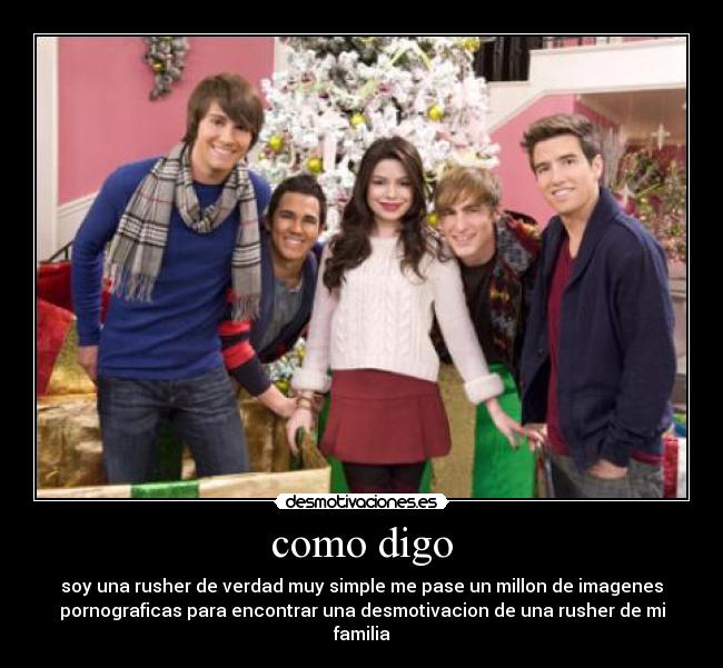 como digo - soy una rusher de verdad muy simple me pase un millon de imagenes
pornograficas para encontrar una desmotivacion de una rusher de mi
familia