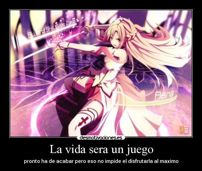 La vida sera un juego -