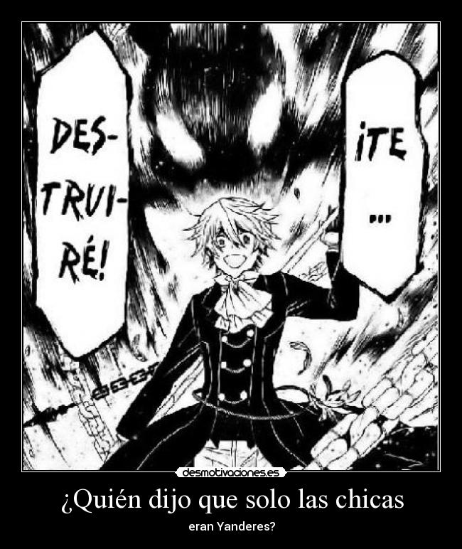 carteles pandora hearts anime yandere yangire desmotivaciones