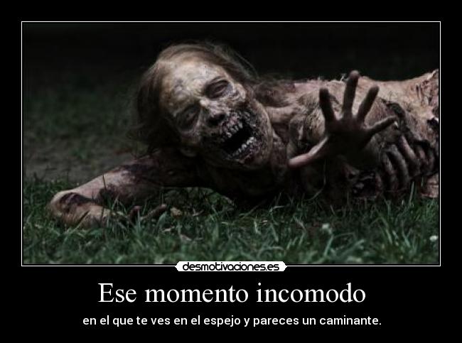Ese momento incomodo - en el que te ves en el espejo y pareces un caminante.