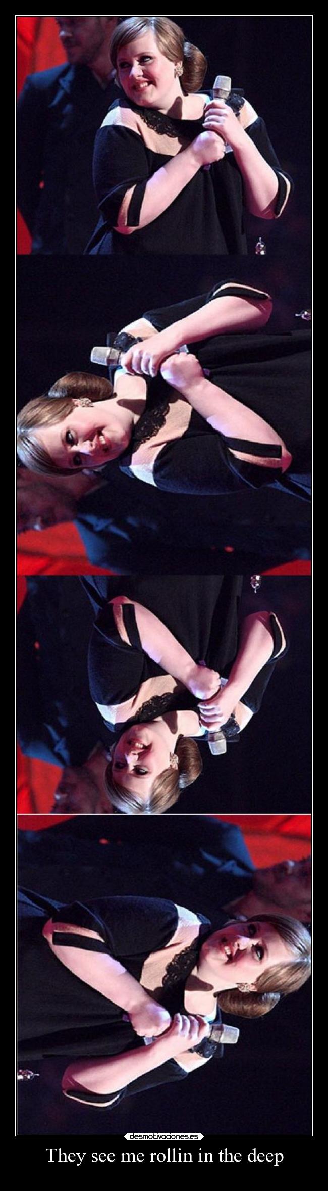carteles clanhoygan adele they see rollin the deep desmotivaciones