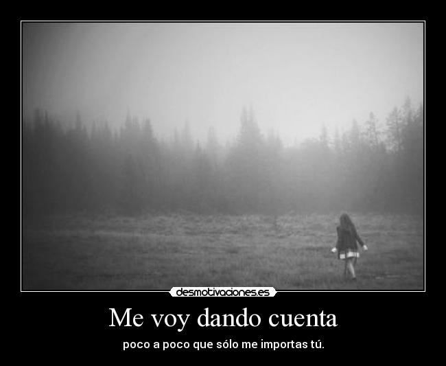 Me voy dando cuenta -