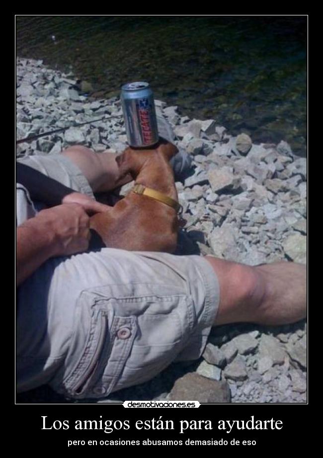 Los amigos están para ayudarte - pero en ocasiones abusamos demasiado de eso