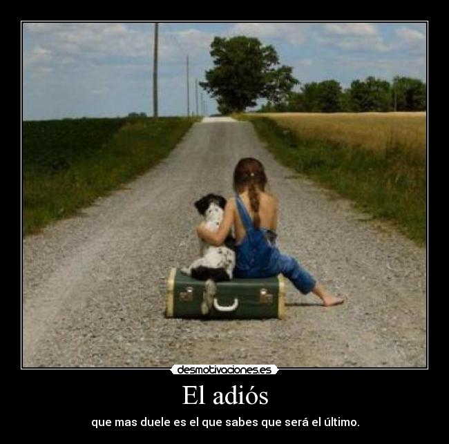 El adiós -