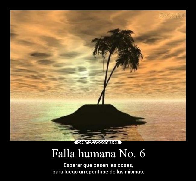 Falla humana No. 6 -