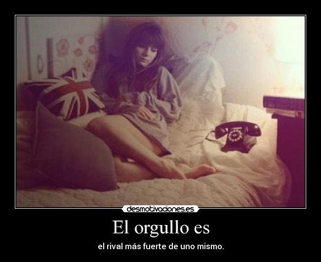 El orgullo es -