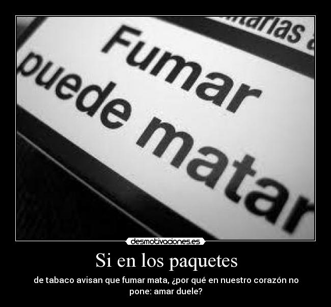 Si en los paquetes - 