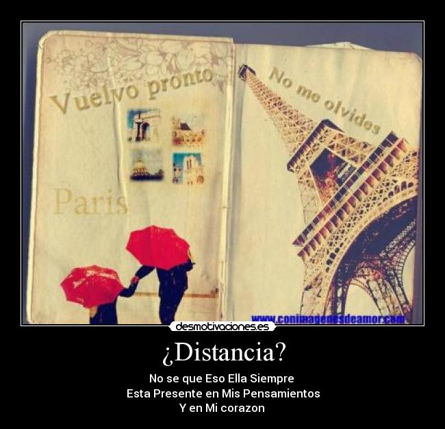 ¿Distancia? -