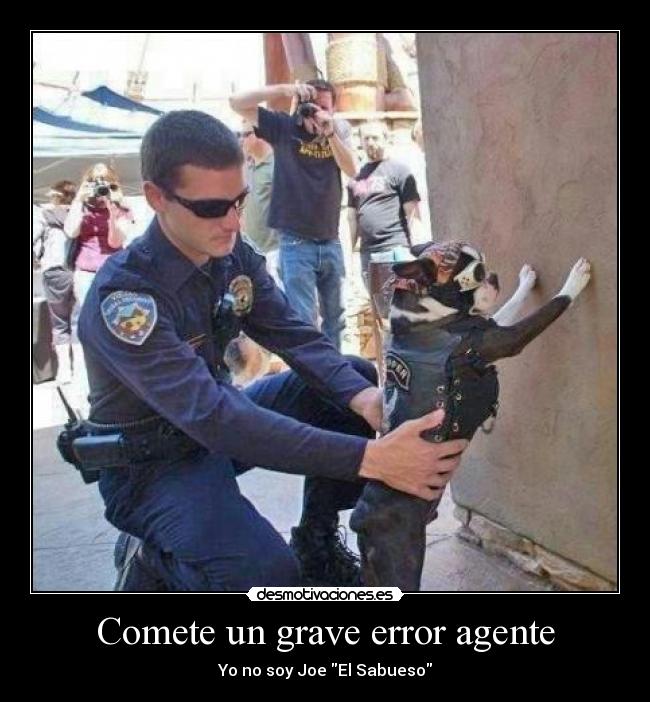 carteles grave error del agente michael desmotivaciones