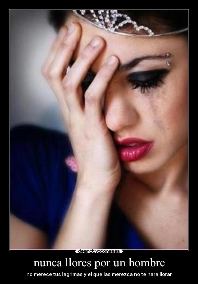 carteles hombre llorar mujer desmotivaciones