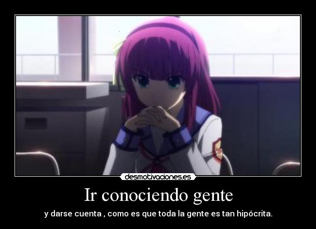 Ir conociendo gente -