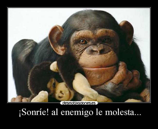 ¡Sonríe! al enemigo le molesta... - 